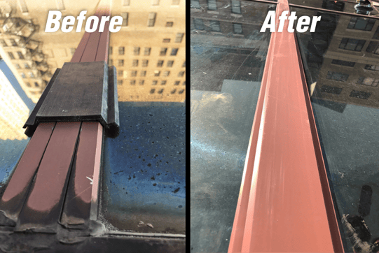 Glazing Restoration with Custom Silicone