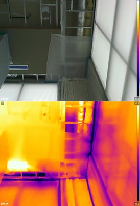 thermal imaging side by side