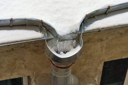 ice stuck in drain